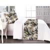 Ambesonne Floral Bed Runner Set, Valentine’s Day Theme Grunge Style Repetitive Rose Flowers Abstract, Decorative Bedding Scarf and 2 Pillow Shams for Hotels Homes, King, Pale Fuchsia and Sepia(Pale Coffee and Burnt Sienna)