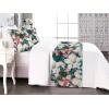 Ambesonne Floral Bed Runner Set, Valentine’s Day Theme Grunge Style Repetitive Rose Flowers Abstract, Decorative Bedding Scarf and 2 Pillow Shams for Hotels Homes, King, Pale Fuchsia and Sepia(Dark Pink and Pale Teal)