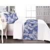 Ambesonne Floral Bed Runner Set, Valentine’s Day Theme Vintage Style Romantic Roses Pattern Plot, Decorative Bedding Scarf and a Pillow Sham for Hotels Homes, Twin, Dark Fuchsia and Slate Blue(Dark Lavender and Violet)