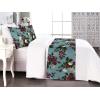 Ambesonne Floral Bed Runner Set, Valentine’s Day Theme Vintage Style Romantic Roses Pattern Plot, Decorative Bedding Scarf and a Pillow Sham for Hotels Homes, Twin, Dark Fuchsia and Slate Blue(Dark Fuchsia and Slate Blue)