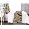 Ambesonne Floral Bed Runner Set, Valentine’s Day Theme Vintage Style Romantic Roses Pattern Plot, Decorative Bedding Scarf and a Pillow Sham for Hotels Homes, Twin, Dark Fuchsia and Slate Blue(Dark Brown Pale Sepia)