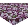 Ambesonne Floral Fitted Sheet, Realistic Painting Print A Million Roses to My Love Valentines Day, Decorative Soft Bedding All-Round Elastic Pocket, California King, Pale Pink Dark Pink and Ecru(Lilac Reseda Green Plum)