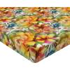 Ambesonne Floral Fitted Sheet, Realistic Painting Print A Million Roses to My Love Valentines Day, Decorative Soft Bedding All-Round Elastic Pocket, California King, Pale Pink Dark Pink and Ecru(Mustard Pale Olive Green)