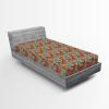 Ambesonne Floral Fitted Sheet, Realistic Painting Print A Million Roses to My Love Valentines Day, Decorative Soft Bedding All-Round Elastic Pocket, California King, Pale Pink Dark Pink and Ecru(Burnt Sienna and Pale Teal)