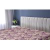 Ambesonne Floral Fitted Sheet, Realistic Painting Print A Million Roses to My Love Valentines Day, Decorative Soft Bedding All-Round Elastic Pocket, California King, Pale Pink Dark Pink and Ecru(Eggplant Sage Green and Mauve)