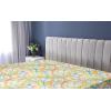 Ambesonne Floral Fitted Sheet, Realistic Painting Print A Million Roses to My Love Valentines Day, Decorative Soft Bedding All-Round Elastic Pocket, California King, Pale Pink Dark Pink and Ecru(Sea Blue Multicolor)