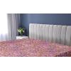 Ambesonne Floral Fitted Sheet, Realistic Painting Print A Million Roses to My Love Valentines Day, Decorative Soft Bedding All-Round Elastic Pocket, California King, Pale Pink Dark Pink and Ecru(Lavender Salmon and Pink)