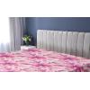 Ambesonne Floral Fitted Sheet, Realistic Painting Print A Million Roses to My Love Valentines Day, Decorative Soft Bedding All-Round Elastic Pocket, California King, Pale Pink Dark Pink and Ecru(Pale Fuchsia Pink Rose)
