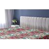 Ambesonne Floral Fitted Sheet, Realistic Painting Print A Million Roses to My Love Valentines Day, Decorative Soft Bedding All-Round Elastic Pocket, California King, Pale Pink Dark Pink and Ecru(Red Forest Green Coconut)