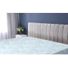 Ambesonne Floral Fitted Sheet, Realistic Painting Print A Million Roses to My Love Valentines Day, Decorative Soft Bedding All-Round Elastic Pocket, California King, Pale Pink Dark Pink and Ecru(Soft Blue Off White)