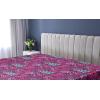 Ambesonne Floral Fitted Sheet, Realistic Painting Print A Million Roses to My Love Valentines Day, Decorative Soft Bedding All-Round Elastic Pocket, California King, Pale Pink Dark Pink and Ecru(Purple Pink Blue Grey)