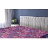 Ambesonne Floral Fitted Sheet, Realistic Painting Print A Million Roses to My Love Valentines Day, Decorative Soft Bedding All-Round Elastic Pocket, California King, Pale Pink Dark Pink and Ecru(Violet Dark Purple and Coral)