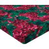 Ambesonne Floral Fitted Sheet, Realistic Painting Print A Million Roses to My Love Valentines Day, Decorative Soft Bedding All-Round Elastic Pocket, California King, Pale Pink Dark Pink and Ecru(Ruby Pink and Forest Green)
