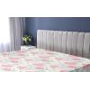 Ambesonne Floral Fitted Sheet, Realistic Painting Print A Million Roses to My Love Valentines Day, Decorative Soft Bedding All-Round Elastic Pocket, California King, Pale Pink Dark Pink and Ecru(Ruby Beige and Sea Blue)