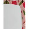 Ambesonne Floral Fitted Sheet, Romantic Concept Art Featuring Rose Flowers Hearts Leaves Valentine, Decorative Soft Fabric Bedding All-Round Elastic Pocket, Queen Size, Pastel Pink and Fern Green(Red Fern Green and Blush)
