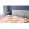 Ambesonne Floral Fitted Sheet, Romantic Concept Art Featuring Rose Flowers Hearts Leaves Valentine, Decorative Soft Fabric Bedding All-Round Elastic Pocket, Queen Size, Pastel Pink and Fern Green(White Pale Rust and Cinnamon)