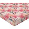 Ambesonne Floral Fitted Sheet, Romantic Concept Art Featuring Rose Flowers Hearts Leaves Valentine, Decorative Soft Fabric Bedding All-Round Elastic Pocket, Queen Size, Pastel Pink and Fern Green(Coral Salmon Soft Pink)