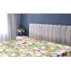 Ambesonne Floral Fitted Sheet, Romantic Concept Art Featuring Rose Flowers Hearts Leaves Valentine, Decorative Soft Fabric Bedding All-Round Elastic Pocket, Queen Size, Pastel Pink and Fern Green(Mustard and Pale Olive Green)