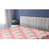 Ambesonne Floral Fitted Sheet, Romantic Concept Art Featuring Rose Flowers Hearts Leaves Valentine, Decorative Soft Fabric Bedding All-Round Elastic Pocket, Queen Size, Pastel Pink and Fern Green(Coral Salmon Soft Pink)