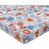 Ambesonne Floral Fitted Sheet, Romantic Concept Art Featuring Rose Flowers Hearts Leaves Valentine, Decorative Soft Fabric Bedding All-Round Elastic Pocket, Queen Size, Pastel Pink and Fern Green(Cinnamon Soft Blue Blush)