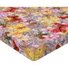 Ambesonne Floral Fitted Sheet, Romantic Concept Art Featuring Rose Flowers Hearts Leaves Valentine, Decorative Soft Fabric Bedding All-Round Elastic Pocket, Queen Size, Pastel Pink and Fern Green(Pastel Yellow and Soft Pink)