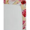 Ambesonne Floral Fitted Sheet, Romantic Concept Art Featuring Rose Flowers Hearts Leaves Valentine, Decorative Soft Fabric Bedding All-Round Elastic Pocket, Queen Size, Pastel Pink and Fern Green(Dark Coral and Pale Orange)