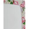 Ambesonne Floral Fitted Sheet, Romantic Concept Art Featuring Rose Flowers Hearts Leaves Valentine, Decorative Soft Fabric Bedding All-Round Elastic Pocket, Queen Size, Pastel Pink and Fern Green(Pastel Pink and Fern Green)