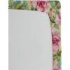Ambesonne Floral Fitted Sheet, Romantic Concept Art Featuring Rose Flowers Hearts Leaves Valentine, Decorative Soft Fabric Bedding All-Round Elastic Pocket, Queen Size, Pastel Pink and Fern Green(Pastel Pink and Olive Green)