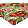 Ambesonne Floral Fitted Sheet, Romantic Concept Art Featuring Rose Flowers Hearts Leaves Valentine, Decorative Soft Fabric Bedding All-Round Elastic Pocket, Queen Size, Pastel Pink and Fern Green(Dark Salmon and Apple Green)