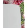 Ambesonne Floral Fitted Sheet, Romantic Concept Art Featuring Rose Flowers Hearts Leaves Valentine, Decorative Soft Fabric Bedding All-Round Elastic Pocket, Queen Size, Pastel Pink and Fern Green(Dark Pink and Olive Green)