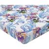 Ambesonne Floral Fitted Sheet, Romantic Concept Art Featuring Rose Flowers Hearts Leaves Valentine, Decorative Soft Fabric Bedding All-Round Elastic Pocket, Queen Size, Pastel Pink and Fern Green(Pale Azure Blue Evergreen)