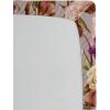 Ambesonne Floral Fitted Sheet, Romantic Concept Art Featuring Rose Flowers Hearts Leaves Valentine, Decorative Soft Fabric Bedding All-Round Elastic Pocket, Queen Size, Pastel Pink and Fern Green(Pale Fuchsia Sand Brown)