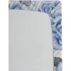 Ambesonne Floral Fitted Sheet, Romantic Concept Art Featuring Rose Flowers Hearts Leaves Valentine, Decorative Soft Fabric Bedding All-Round Elastic Pocket, Queen Size, Pastel Pink and Fern Green(Pale Ceil Blue White and Grey)