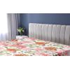 Ambesonne Floral Fitted Sheet, Romantic Concept Art Featuring Rose Flowers Hearts Leaves Valentine, Decorative Soft Fabric Bedding All-Round Elastic Pocket, Queen Size, Pastel Pink and Fern Green(Dark Peach and Soft Pink)