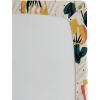Ambesonne Floral Fitted Sheet, Romantic Concept Art Featuring Rose Flowers Hearts Leaves Valentine, Decorative Soft Fabric Bedding All-Round Elastic Pocket, Queen Size, Pastel Pink and Fern Green(Dark Green Mustard Beige)