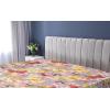 Ambesonne Floral Fitted Sheet, Romantic Concept Art Featuring Rose Flowers Hearts Leaves Valentine, Decorative Soft Fabric Bedding All-Round Elastic Pocket, Queen Size, Pastel Pink and Fern Green(Pastel Yellow and Soft Pink)