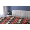 Ambesonne Floral Fitted Sheet, Valentine’s Day Concept Art Pastel Repetitive Roses Pattern Plot, Decorative Soft Bedding All-Round Elastic Pocket, California King, Dark Pink Blush and White(Dark Pink Olive Green)