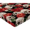 Ambesonne Floral Fitted Sheet, Valentine’s Day Concept Art Pastel Repetitive Roses Pattern Plot, Decorative Soft Bedding All-Round Elastic Pocket, California King, Dark Pink Blush and White(Jade Green and Dark Coral)