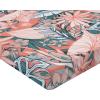 Ambesonne Floral Fitted Sheet, Valentine’s Day Concept Art Pastel Repetitive Roses Pattern Plot, Decorative Soft Bedding All-Round Elastic Pocket, California King, Dark Pink Blush and White(Coral Dark Cadet Blue)
