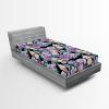 Ambesonne Floral Fitted Sheet, Valentine’s Day Concept Art Pastel Repetitive Roses Pattern Plot, Decorative Soft Bedding All-Round Elastic Pocket, California King, Dark Pink Blush and White(Jade Green and Ceil Blue)