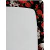 Ambesonne Floral Fitted Sheet, Valentine’s Day Concept Art Pastel Repetitive Roses Pattern Plot, Decorative Soft Bedding All-Round Elastic Pocket, California King, Dark Pink Blush and White(Dark Pink Olive Green)