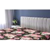 Ambesonne Floral Fitted Sheet, Valentine’s Day Concept Art Pastel Repetitive Roses Pattern Plot, Decorative Soft Bedding All-Round Elastic Pocket, California King, Dark Pink Blush and White(Pink Laurel Green Black)