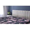 Ambesonne Floral Fitted Sheet, Valentine’s Day Concept Art Pastel Repetitive Roses Pattern Plot, Decorative Soft Bedding All-Round Elastic Pocket, California King, Dark Pink Blush and White(Navy Blue and Soft Pink)