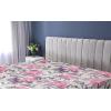 Ambesonne Floral Fitted Sheet, Valentine’s Day Concept Art Pastel Repetitive Roses Pattern Plot, Decorative Soft Bedding All-Round Elastic Pocket, California King, Dark Pink Blush and White(Pink Violet and Pale Grey)