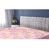 Ambesonne Floral Fitted Sheet, Valentine’s Day Concept Art Pastel Repetitive Roses Pattern Plot, Decorative Soft Bedding All-Round Elastic Pocket, California King, Dark Pink Blush and White(Pastel Pink and Pale Fuchsia)