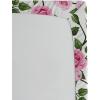 Ambesonne Floral Fitted Sheet, Valentine’s Day Concept Art Pastel Repetitive Roses Pattern Plot, Decorative Soft Bedding All-Round Elastic Pocket, California King, Dark Pink Blush and White(Pastel Pink Olive Green)