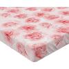 Ambesonne Floral Fitted Sheet, Valentine’s Day Concept Art Pastel Repetitive Roses Pattern Plot, Decorative Soft Bedding All-Round Elastic Pocket, California King, Dark Pink Blush and White(Dark Pink Blush and White)