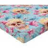 Ambesonne Floral Fitted Sheet, Valentine’s Day Concept Art Pastel Repetitive Roses Pattern Plot, Decorative Soft Bedding All-Round Elastic Pocket, California King, Dark Pink Blush and White(Pale Blue Soft Pink)