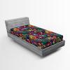 Ambesonne Floral Fitted Sheet, Valentine’s Day Concept Art Pastel Repetitive Roses Pattern Plot, Decorative Soft Bedding All-Round Elastic Pocket, California King, Dark Pink Blush and White(Sea Blue Dark Magenta)