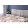 Ambesonne Floral Fitted Sheet, Valentine’s Day Concept Art Pastel Repetitive Roses Pattern Plot, Decorative Soft Bedding All-Round Elastic Pocket, California King, Dark Pink Blush and White(Dark Pink and Pale Seafoam)